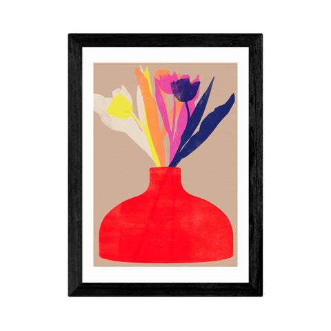 Floral Vase II Framed Print