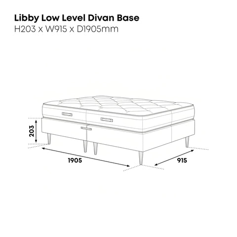 Libby Low Level Divan Base