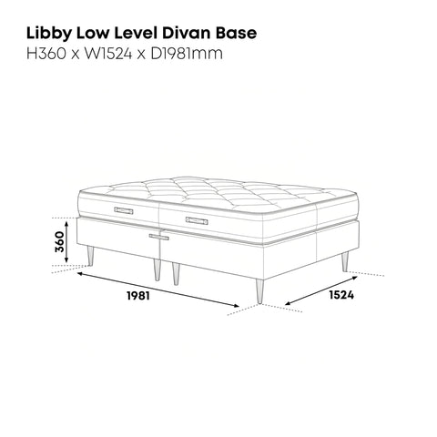 Libby Low Level Divan Base