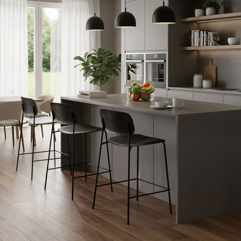 Sampson Scandi Wooden Bar Stool