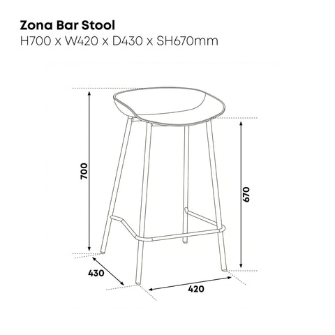 Zona Bar Stool
