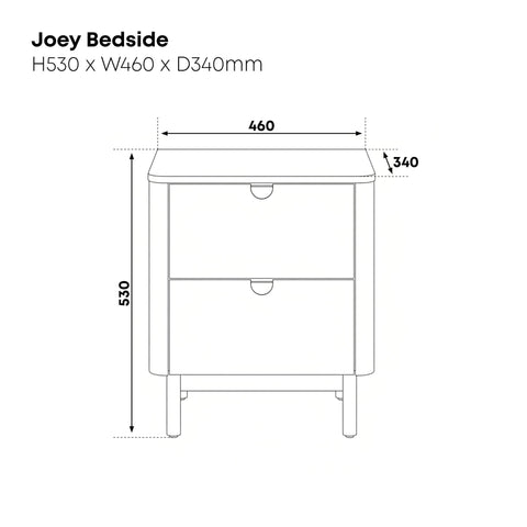 Joey Bedside Table