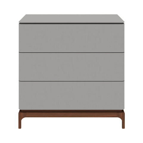 Hamlin Grey Chest with Walnut Leg