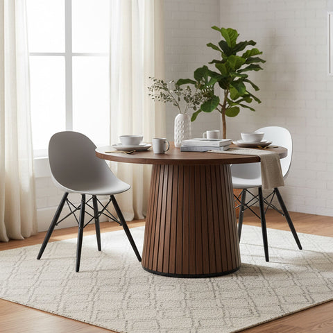 Viva Curved Seat Dining Chair Wooden Legs