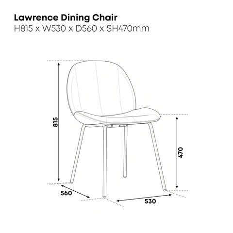 Lawrence Velvet Dining Chair