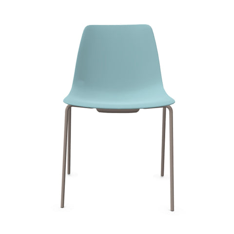 Kit Curved Seat Dining Chair Metal Legs