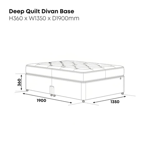 Deep Quilt Divan Base