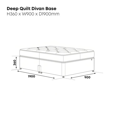 Deep Quilt Divan Base