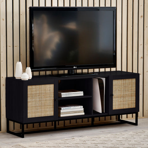 Cortona Rattan Front Media Unit