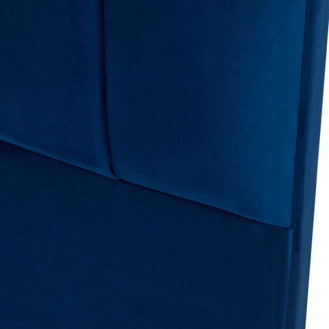 Melvin Blue Velvet, King Size Headboard