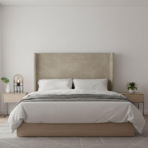 Mack Crib 5 Velvet Winged Headboard