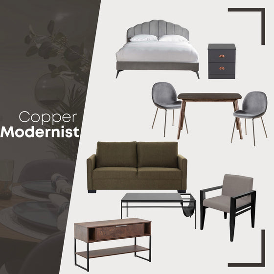 Copper Modernist Furniture Package