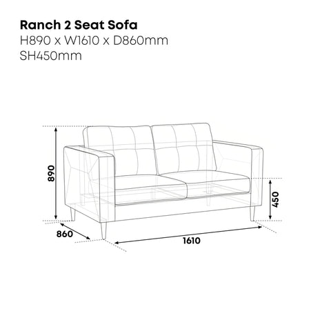 Ranch 2 Seater Sofa