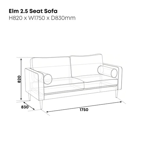 Elm 2.5 Seater Sofa