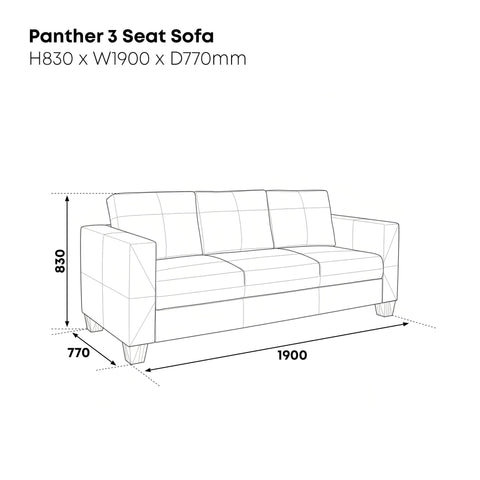 Panther 3 Seater Sofa