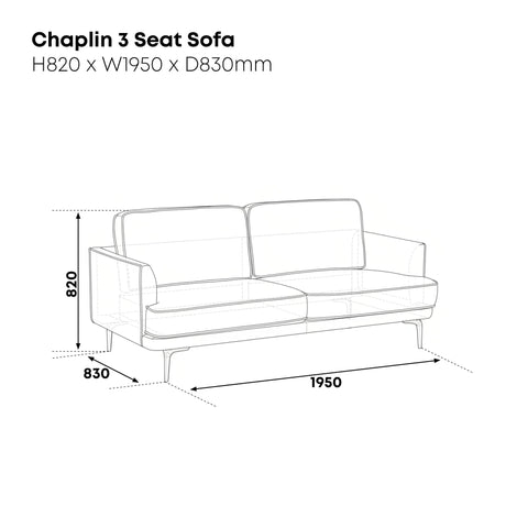 Chaplin 3 Seater Sofa
