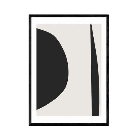 Minimal Black Framed Print