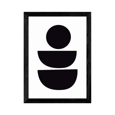 Abstract  Monochrome A1 Framed Print