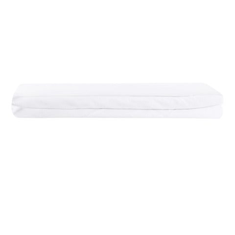 White Cotton-Blend Duvet Cover Set