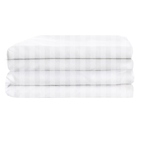 Satin Stripe Duvet Cover & Pillow Set