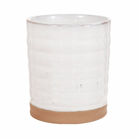 White Ceramic Toothbrush Holder