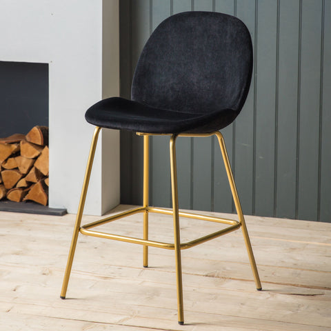 Lawrence Velvet Bar Stool