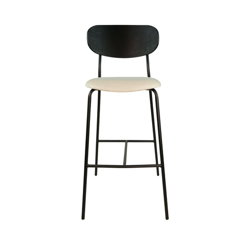 Ona Black & Taupe Bar Stool