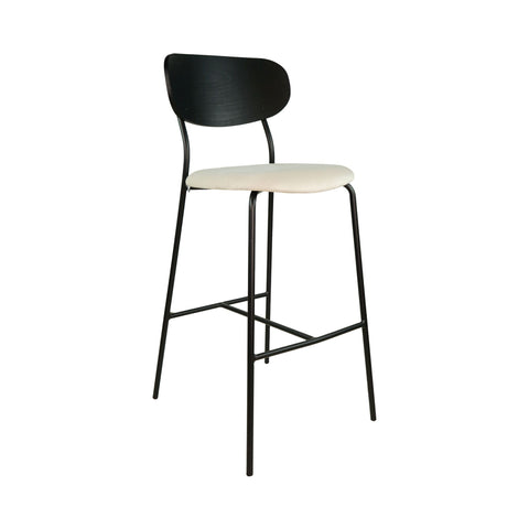 Ona Black & Taupe Bar Stool