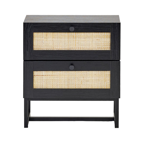 Cortona Rattan Front Bedside Table