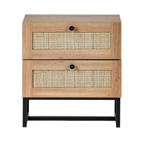 Cortona Rattan Front Bedside Table