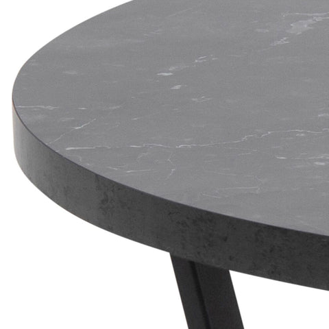 Zoey Round Marble Print Coffee Table
