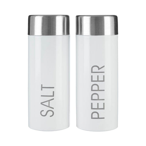 White Salt and Pepper Shakers