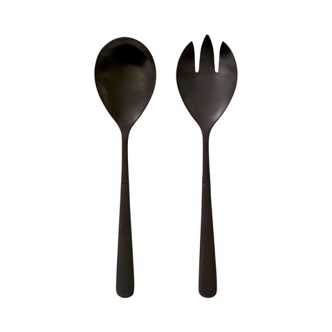 Felix Black Metal Salad Servers