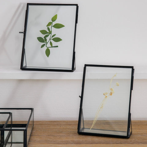 Makena Black Double-Sided Photo Frame