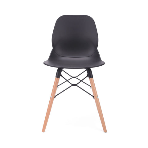 Penton Curved Seat Dining Chair Wooden Legs