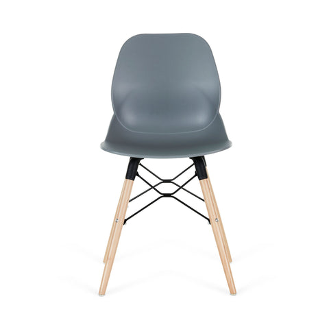 Penton Curved Seat Dining Chair Wooden Legs