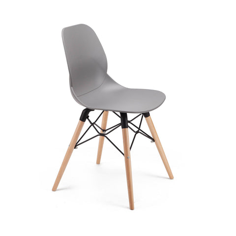 Penton Curved Seat Dining Chair Wooden Legs