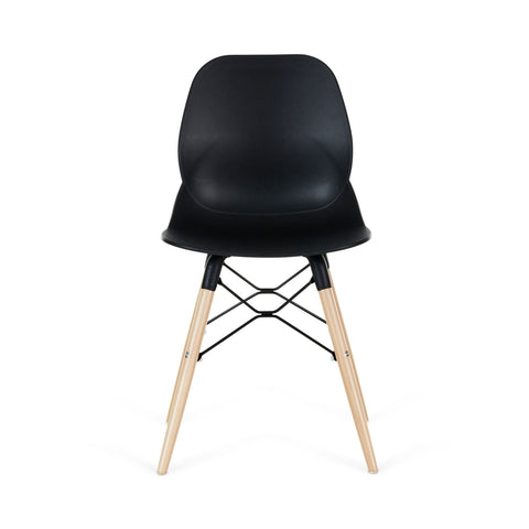 Penton Curved Seat Dining Chair Wooden Legs