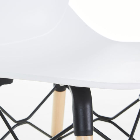 Penton Curved Seat Dining Chair Wooden Legs