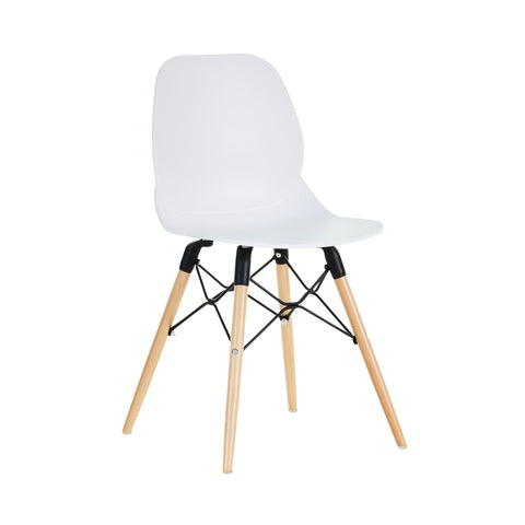 Penton Curved Seat Dining Chair Wooden Legs