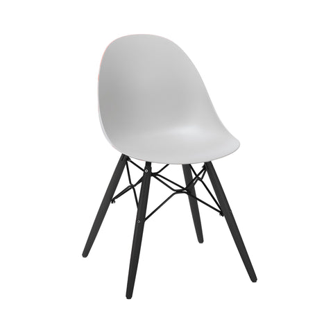 Viva Curved Seat Dining Chair Wooden Legs