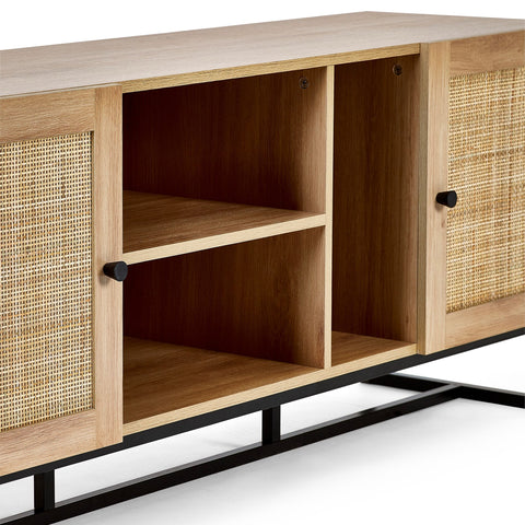 Cortona Rattan Front Media Unit