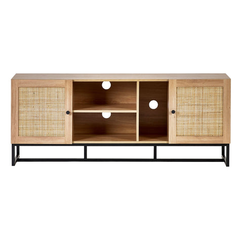 Cortona Rattan Front Media Unit