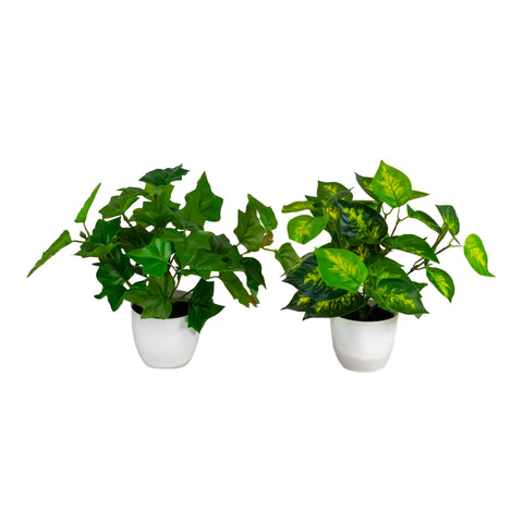 Faux Potted Greenery 2 Pack