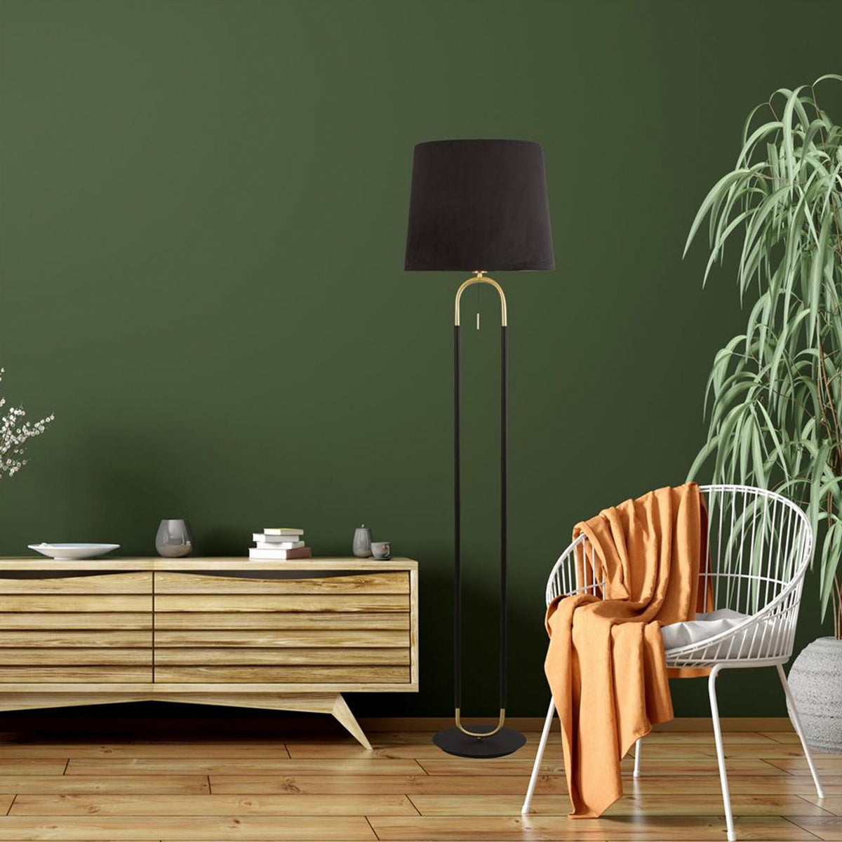 Bush Black & Gold Floor Lamp – LOFT