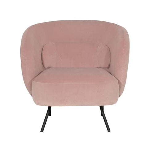 Pink Velvet Didi Occasional Chair