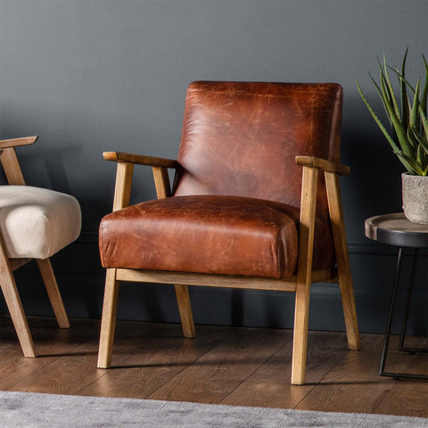 Neaton Faux Leather Occasional Chair