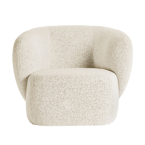 Swell White Boucle Occasional Chair