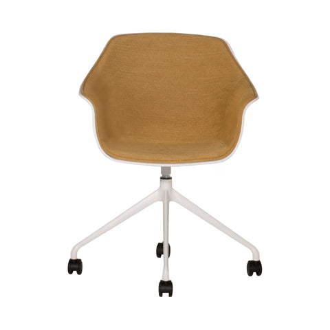Cheese Yellow Office Chair with Castors