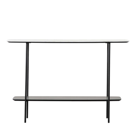 Levington Marble & Metal Console Table